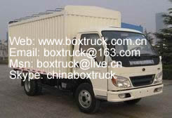 Top opening dry cargo box truck